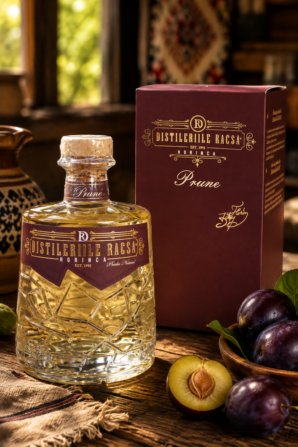 Horinca de prune,  0,7 L, 50% alc