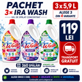 Pachet 3x Ira Wash 5,9 L – 360 Spălări | Alege Orice 3 Variante